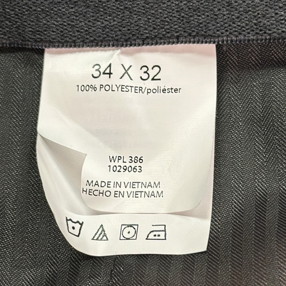 Haggar Standards Tic Weaver Charcoal Super Flex Waist Straight Fit NWT 34W x 32L - Picture 7 of 7